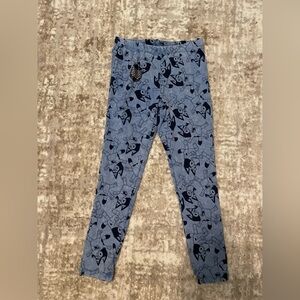 Bluey Kids Blue Patterned Leggings size S 6/6X-NWOT